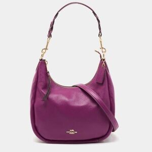 Coach Purple Leather Women's Bag